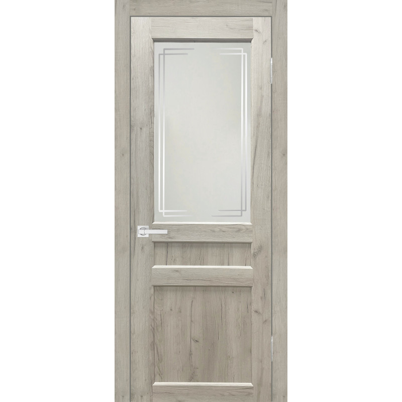 Евро 29 (Дуб крафт белый) со стеклом