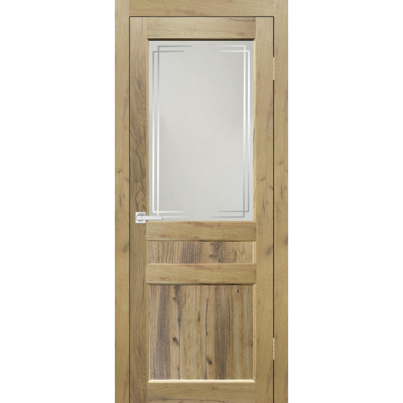 Евро 29 (Дуб крафт натуральный) со стеклом