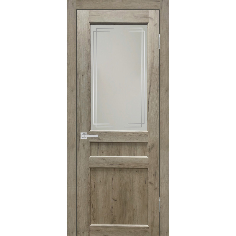 Евро 29 (Дуб крафт серый) со стеклом